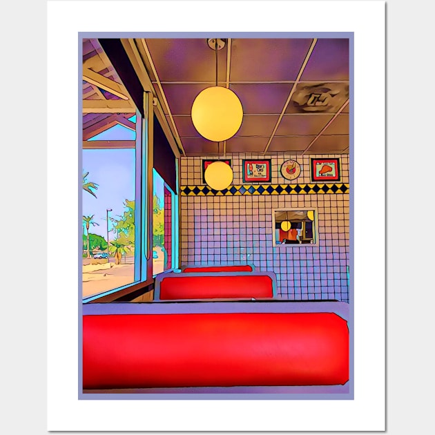 Lunch at the Diner Wall Art by FIRENOMAD